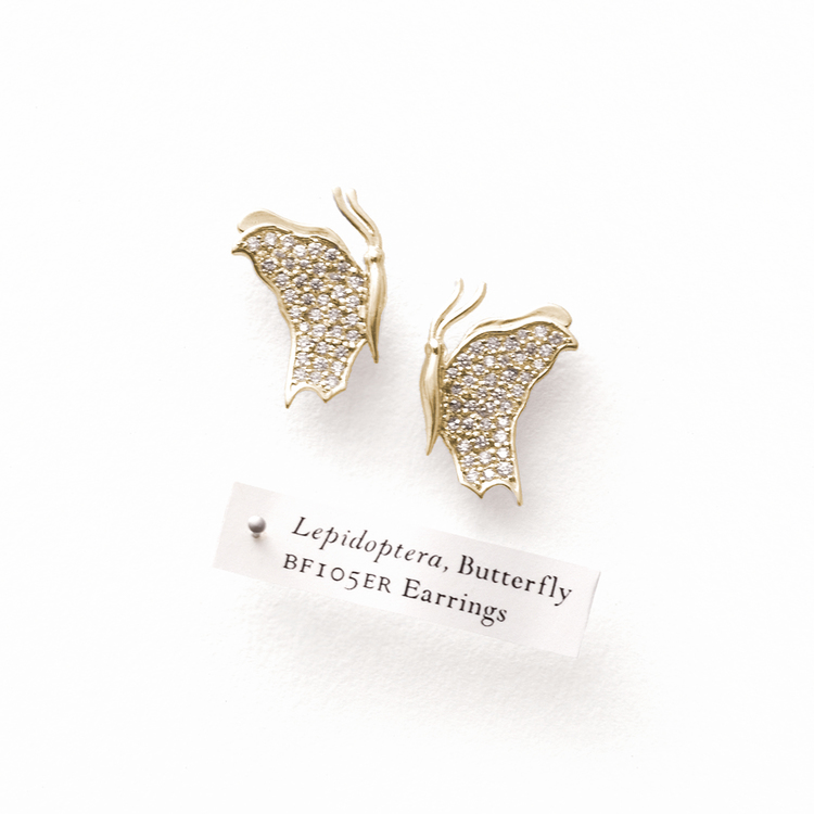 JHerwitt YG butterfly earrings